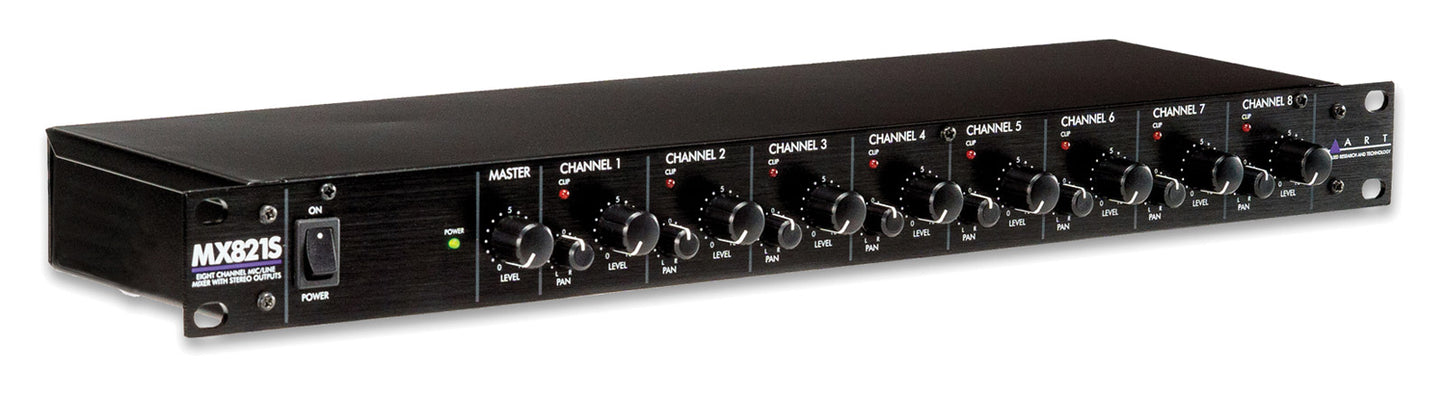 MX821S 8ch Mixer w/Stereo Out