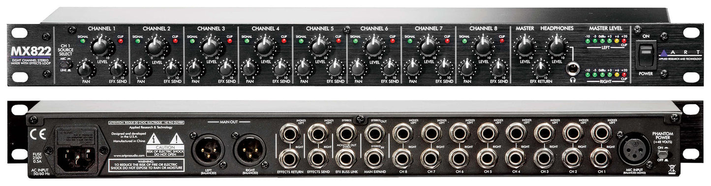 MX822 8ch Mixer w/エフェクトループ